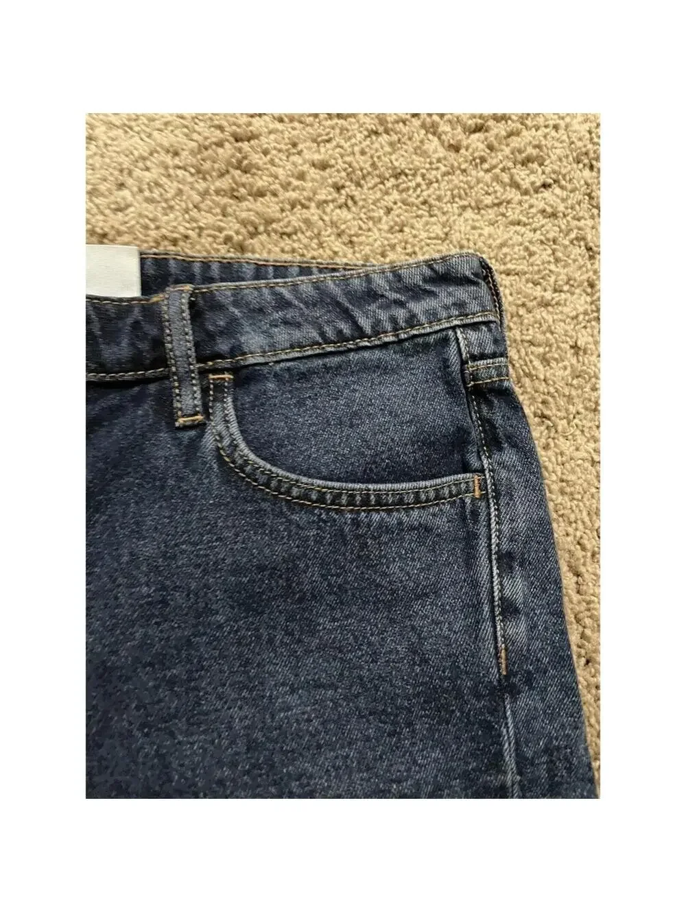 Women's &denim jean shorts dark wash size 8 &Denim blue